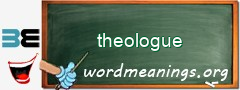 WordMeaning blackboard for theologue
